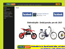 Tablet Screenshot of cyklosport.sk